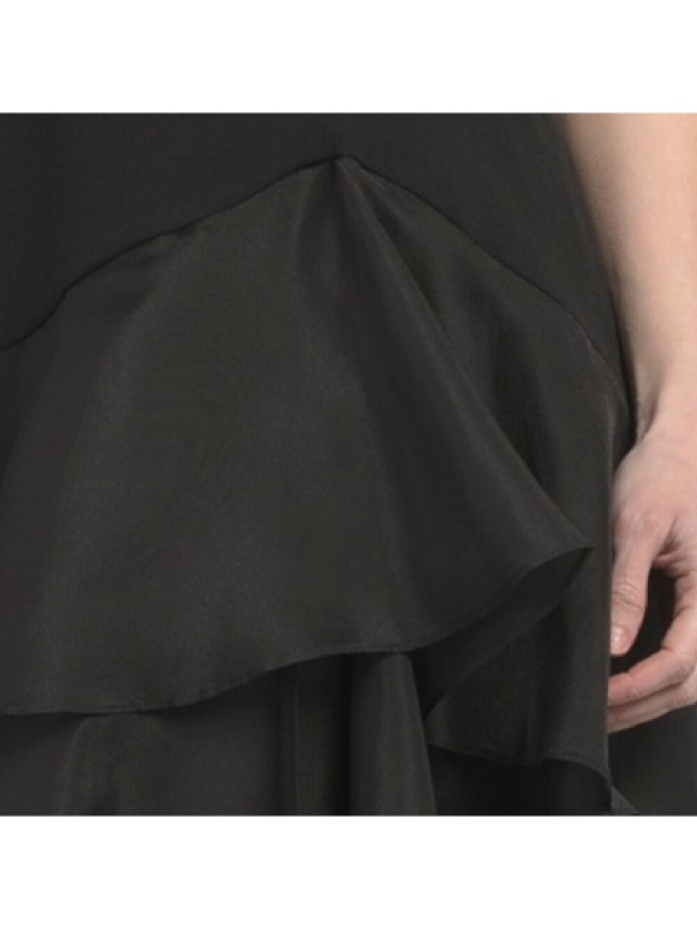 AIDAN MATTOX One Shoulder Tiered Gown - Picture 5 of 6